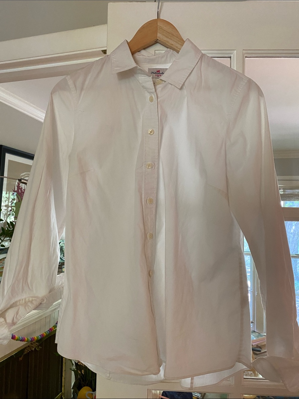 J Crew haberdashery classic white cotton blouse